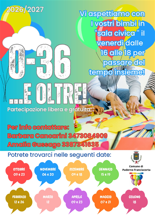 Presentazione del gruppo "0- 36... e oltre"