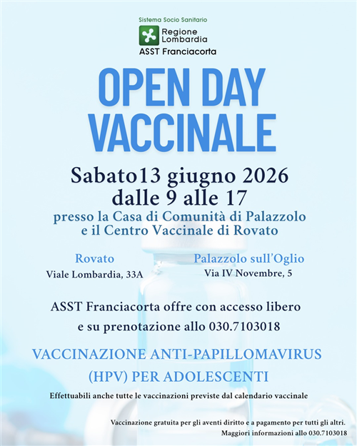 Open day vaccinale ASST Franciacorta