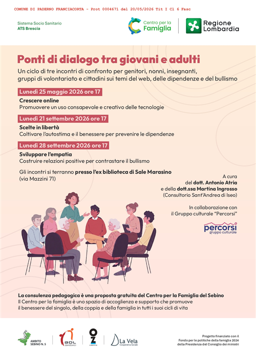 Ponti di dialogo tra giovani e adulti