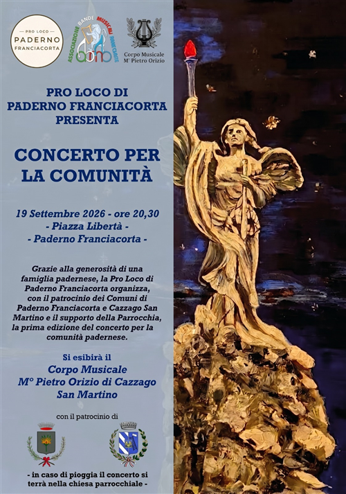 Prima edizione del "Concerto per la Comunità":