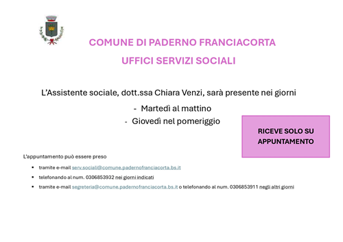 Ufficio Servizi Sociali