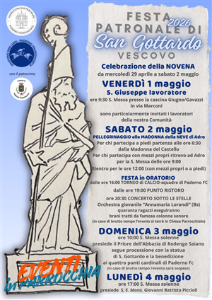 Festa Patronale di San Gottardo Vescovo 2026